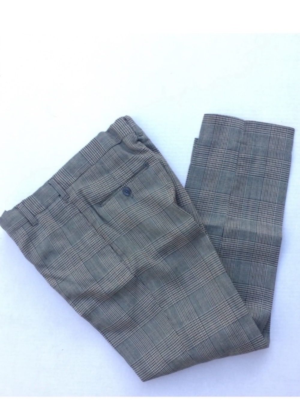 Vintage boys plaid dress pants Farah 25x22.5